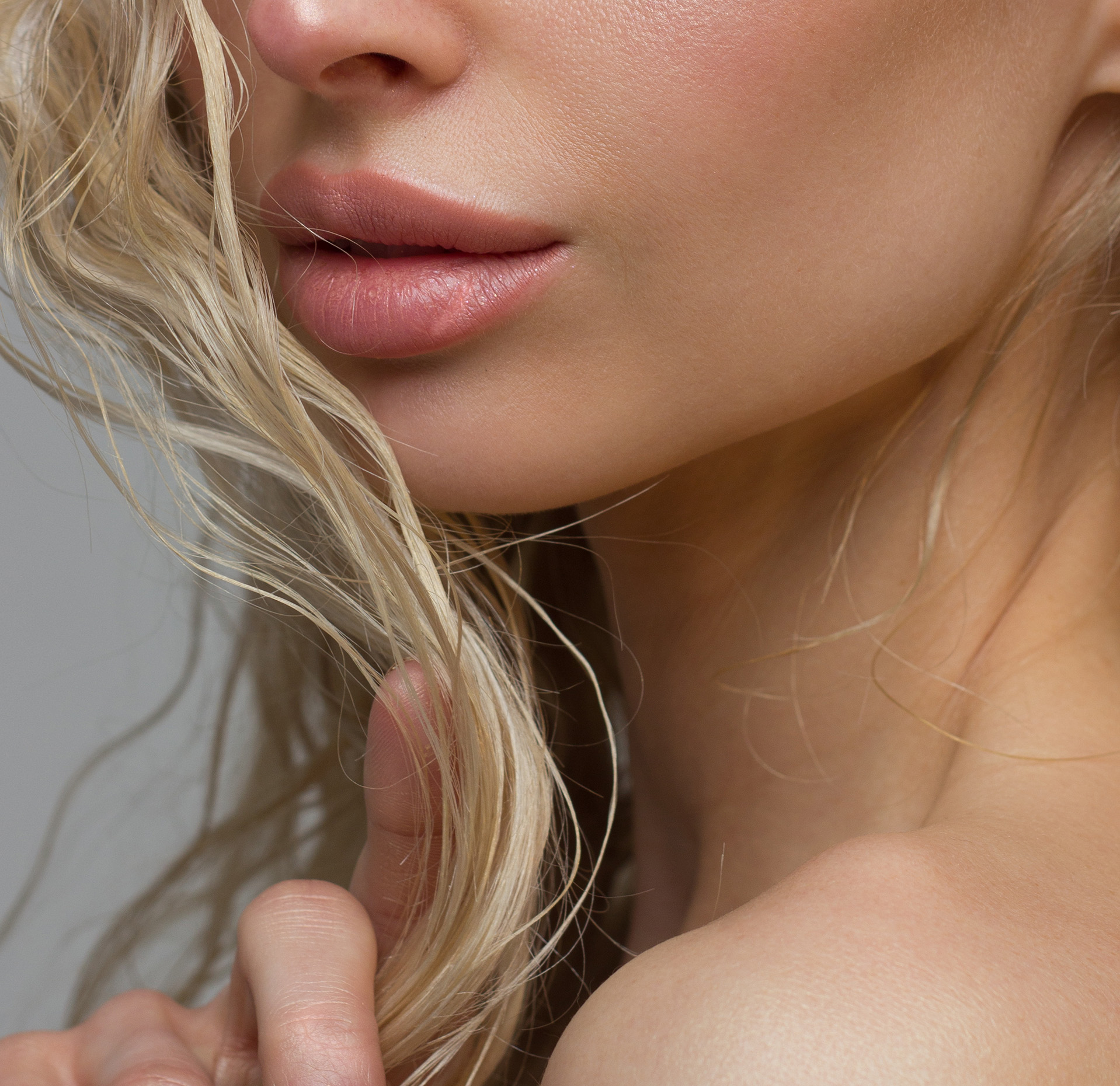 Up close shot of a woman's mouth